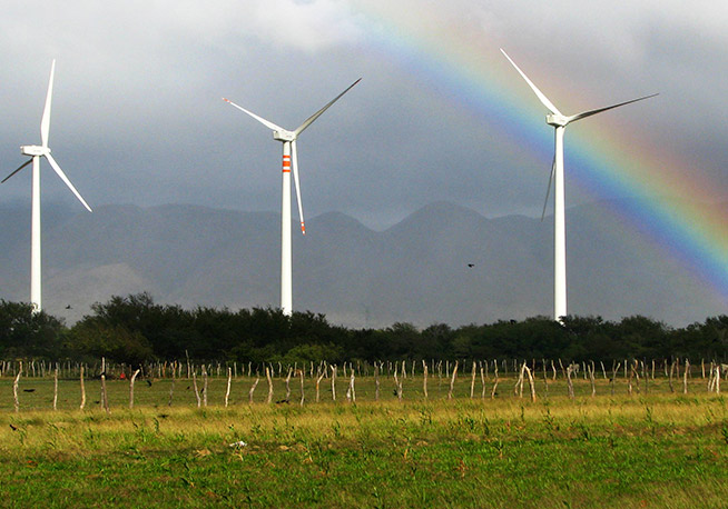 Wind power project in Mexico